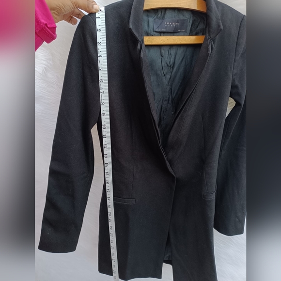 Zara Basic Black Trench Coat - Picture 10 of 10